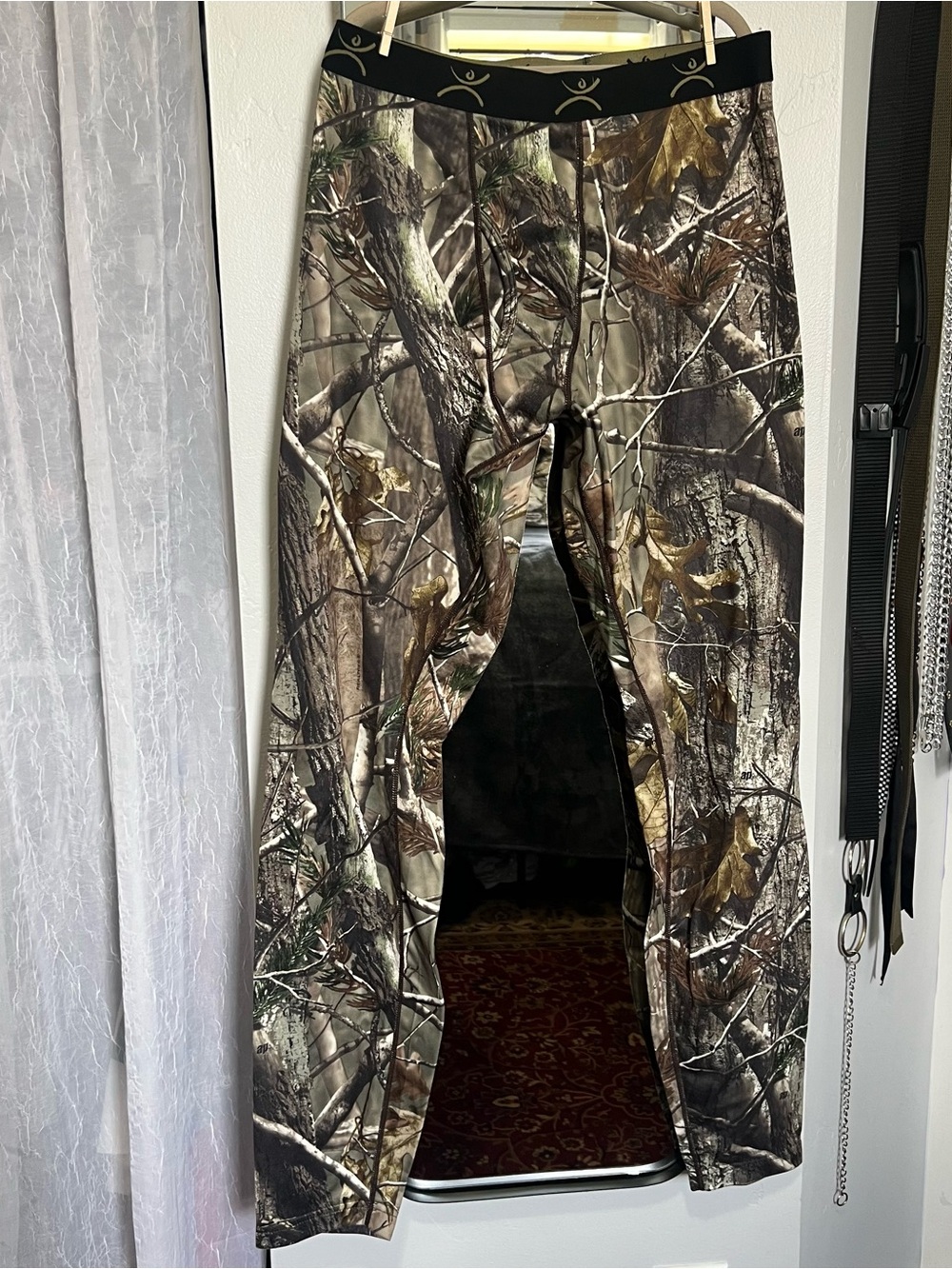 Terramar Brush Pattern Hunting Base Layer Pants Polyester Size M/M
